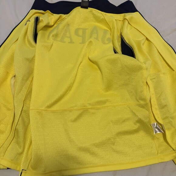 Mizuno Japan Team Track Jacket 2013 Kazan Universiade Yellow M JASPO Japan Made - Picture 8 of 10